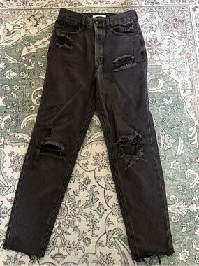 PacSun Distressed Black High-Rise Jeans